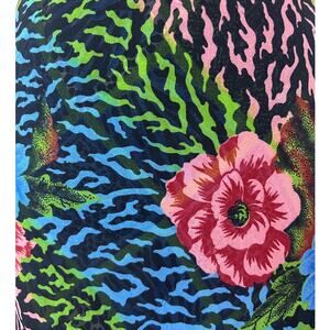 reversible 100% silk maxi dress patchwork floral animal print indie sleaze euro